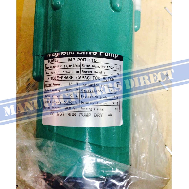 Наружная резьба NPT 1/2 дюйма 15 Вт MP-20R 110V60hz дешевый китайский насос с магнитным