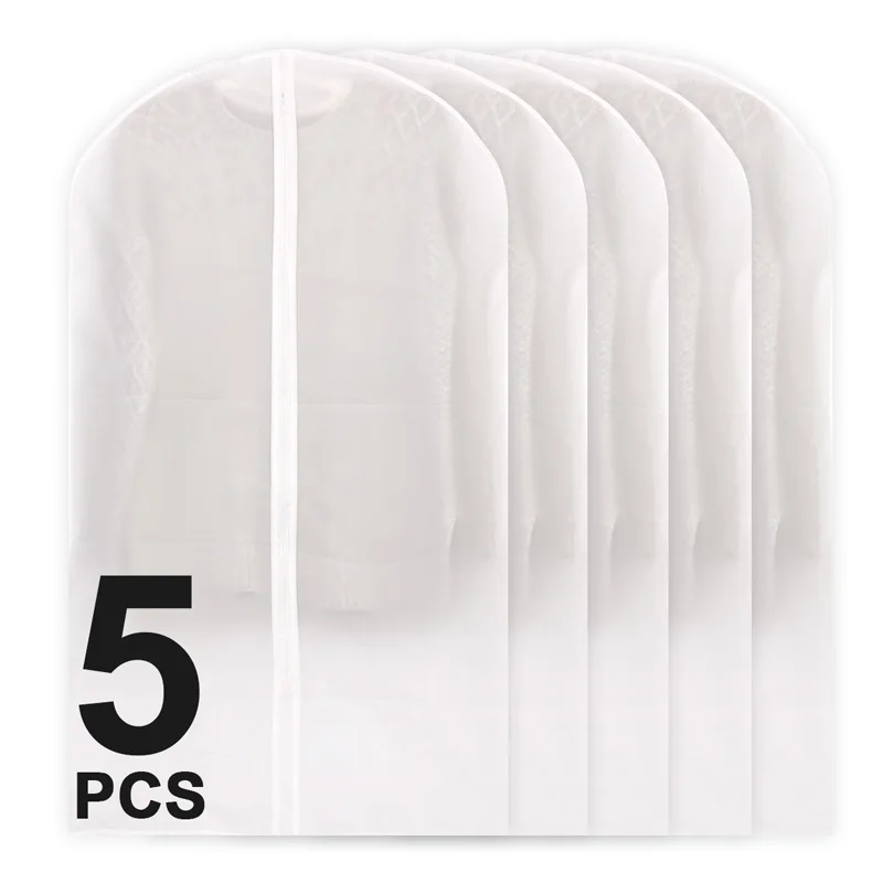 Сверхпрочная сумка для хранения одежды 5 упаковок Пыленепроницаемая и моющаяся