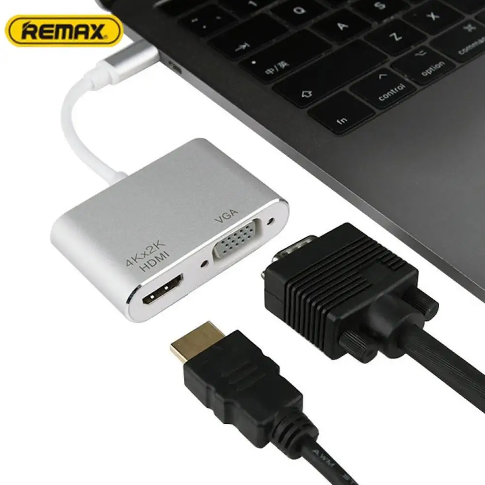 USB C к HDMI VGA адаптер 4K HD Type концентратор аудио видео конвертер и передача данных