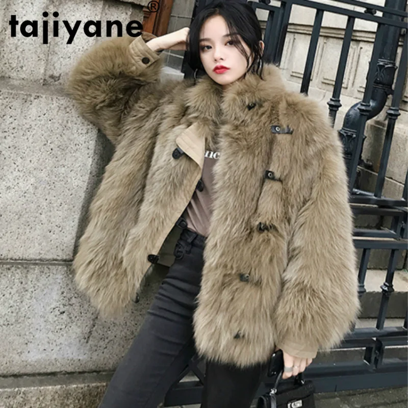 

Fox Coat Fur Autumn Winter Coat Women Clothes 2021 Korean Vintage Streetwear Double-faced Real Fur Abrigo Mujer Women Tops T3612