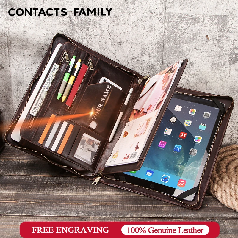 Online Custodia In Pelle Retrò Per La Famiglia CONTACT'S Per IPad Pro 12.9