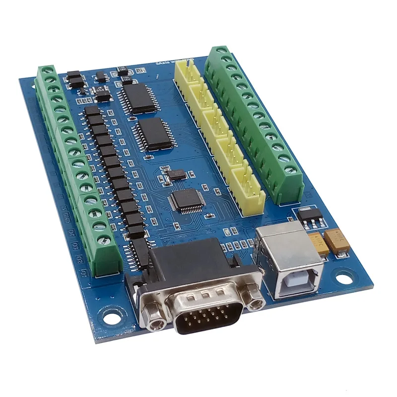 WSFS Горячая CNC драйвер коммутационная Плата USB MACH3 гравировальный станок 5 осей с MPG