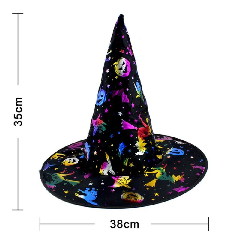 Шляпы ведьмы на Хэллоуин маскарадная лента Шляпа Волшебника карнавальный костюм