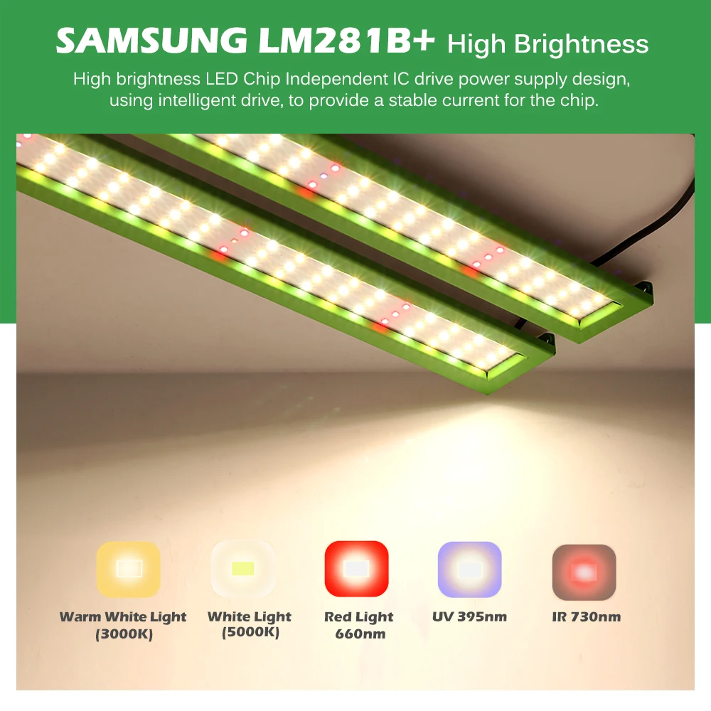 Квантовая фотонная рамка Светодиодная лампа для выращивания растений Samsung диоды