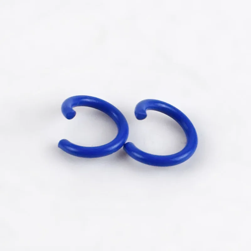 10Royal blue Meetee 100 шт 1,2*8 мм конфетные цвета маленькое металлическое кольцо соединение открытие уплотнительное кольцо Пряжка DIY брелок сумка ювелирные аксессуары BD480 - Цвет: 10Royal blue