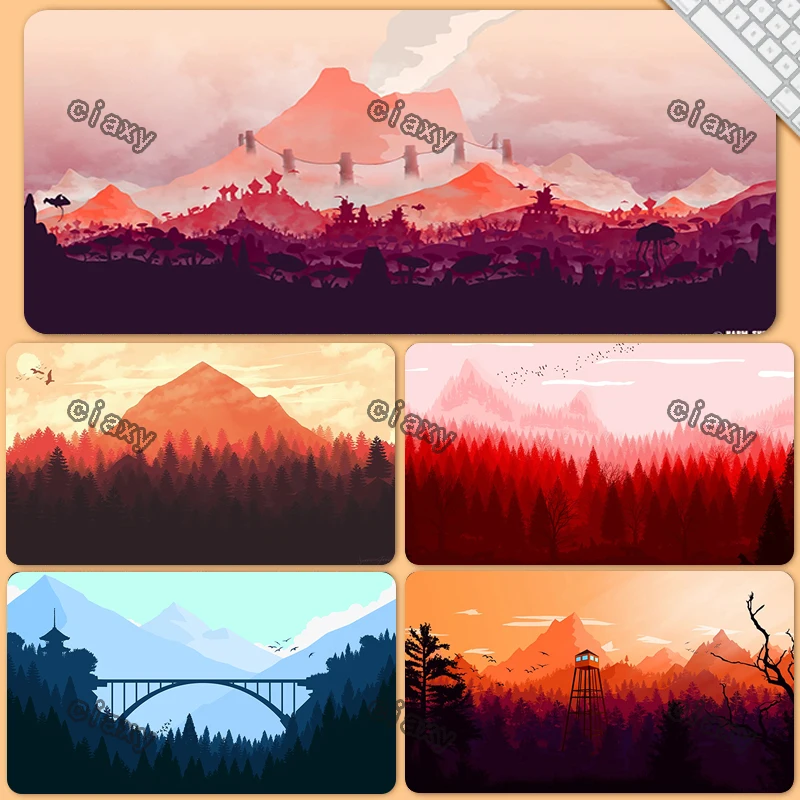 

Пользовательский Коврик для мыши для геймеров Deep Forest Firewatch, игровой коврик для мыши, игровой стол для ПК, милые аксессуары, коврик для мыши, а...