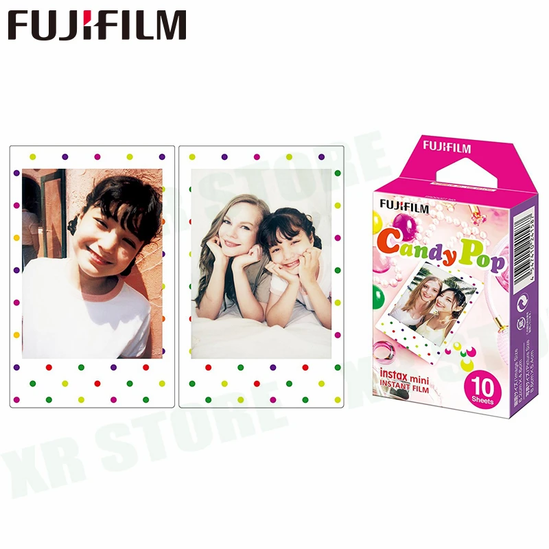 Fujifilm Instax Mini Film 11 8 9 10 листов мини мгновенная фотобумага для камеры Mini7s 50s 90 синяя