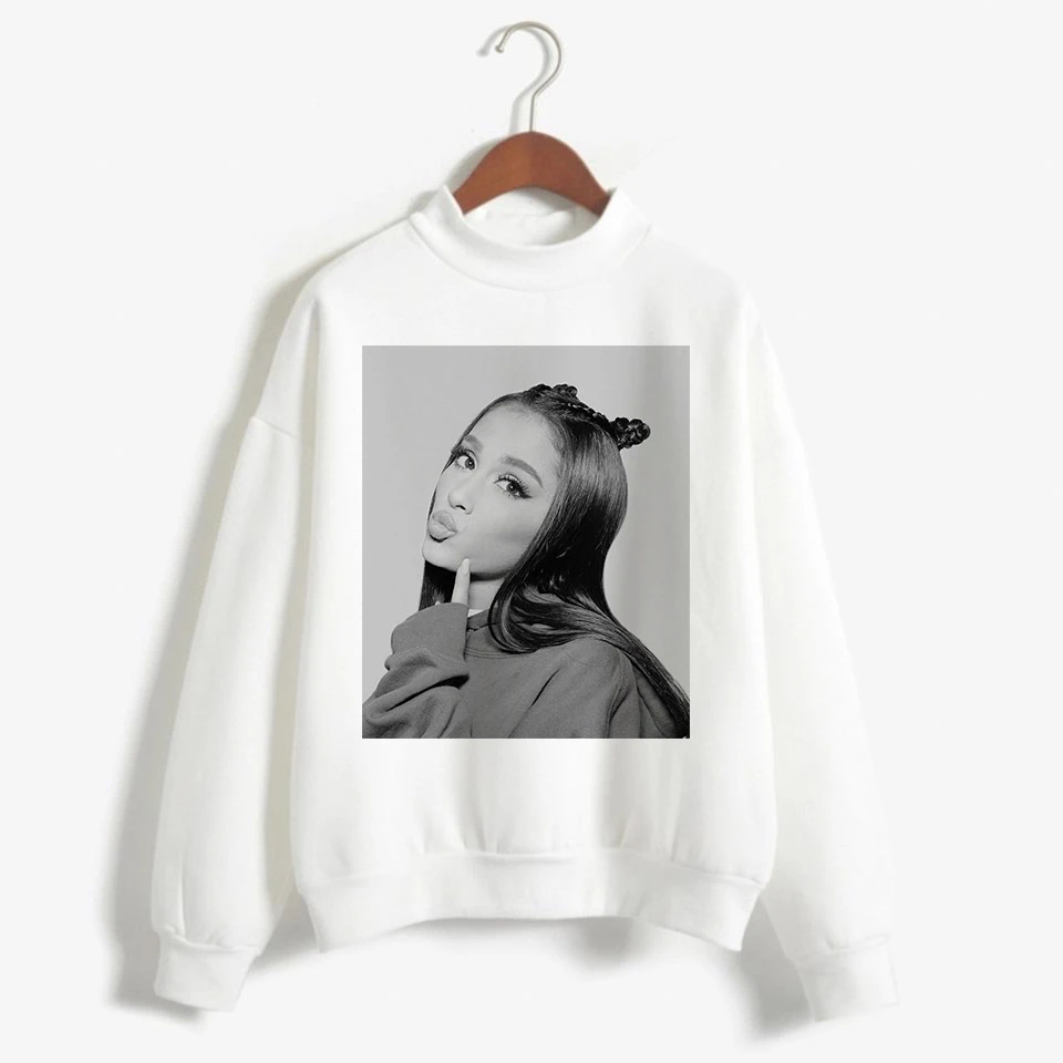 Новая Толстовка Ariana Grande, одежда, 7 колец, женские толстовки, негабаритная уличная одежда с капюшоном, Женская печать, капюшон Highstreet - Цвет: 4022