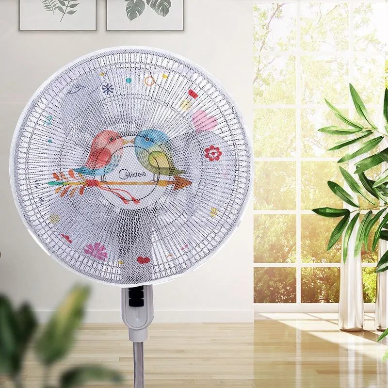

Decorative Fan Cover Dustproof Safety Mesh Fan Protection Electric Finger Protector Net Cover Anti-Chuck Fan Guard Home Decor