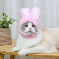 cat bunny hat pet dog small and medium sized dog teddy bichon hat headgear articles multicolor dog costume dogs accessoires