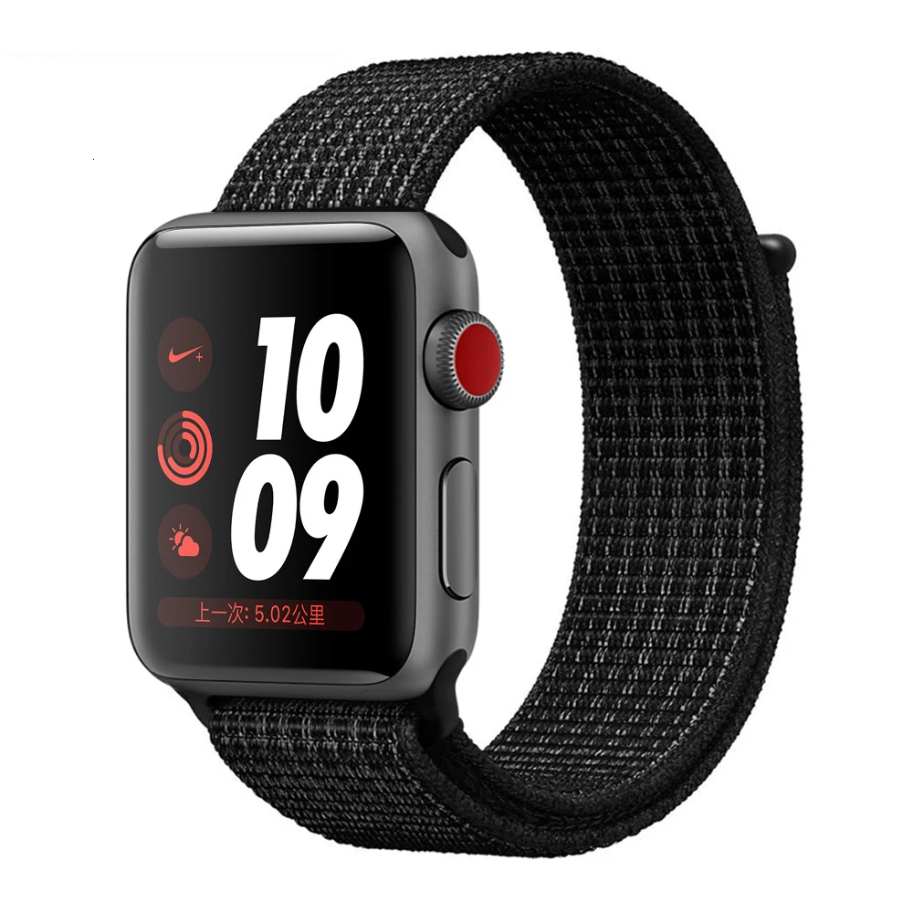 NK Black Нейлоновый ремешок для Apple Watch серии 5 42 мм iwatch 44 мм ремешок 38 мм 40 мм iwatch sreies 4 3 2 pulseira браслет ремешок для часов - Цвет ремешка: NK Black