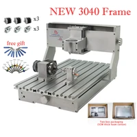 new 3040 frame cnc router kit engraving milling machine 4axis kit with nema23 stepper motors cnc lathe 300x400mm diy parts
