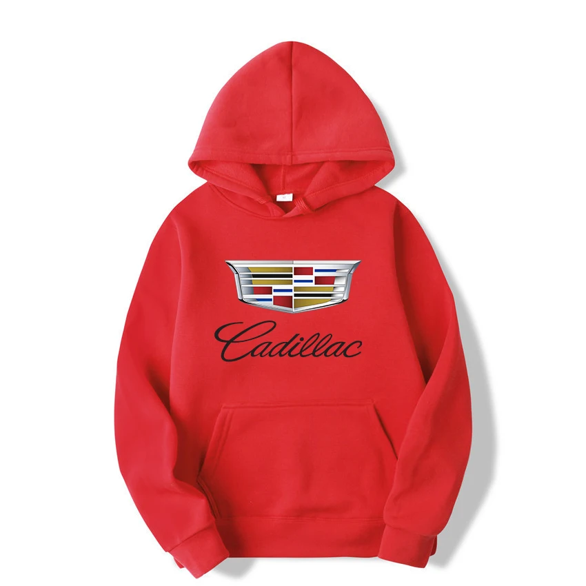 

CADILLAS men's spring and autumn new fashion casual sports hip-hop hoodie printed pocket pullover college style couple sweater
