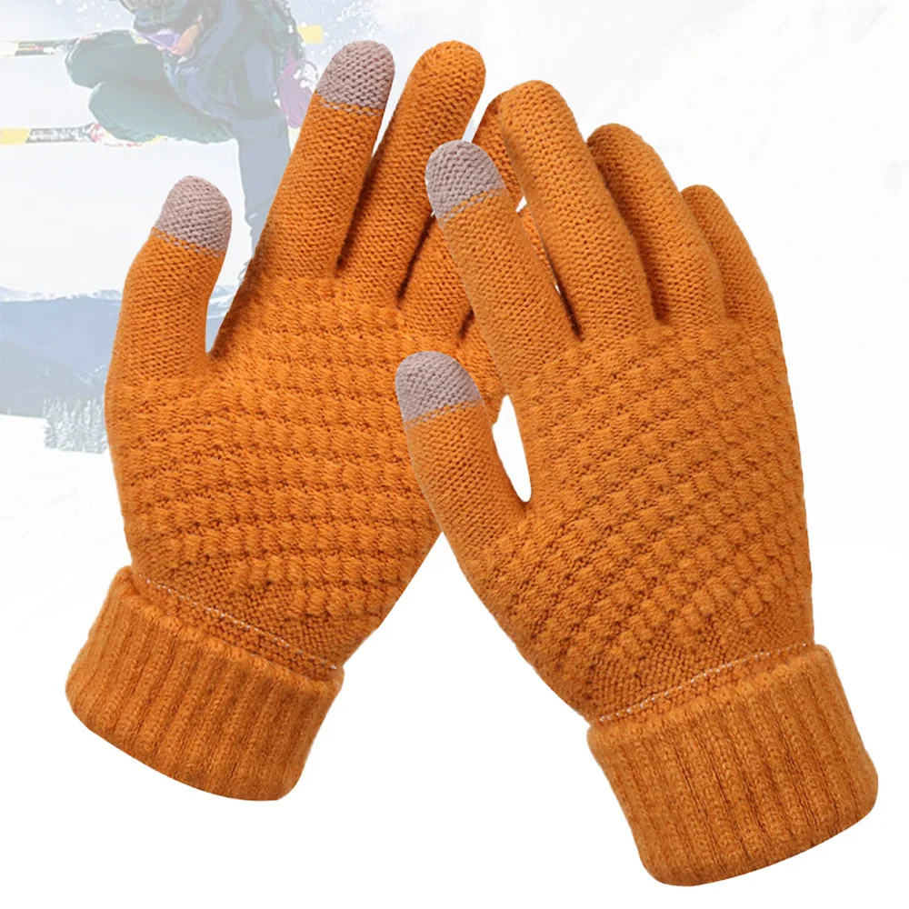 

2 Pair of Creative Unisex Knitted Touch Screen Finger Winter Warm Hands Protection Costume for Outdoor Clim