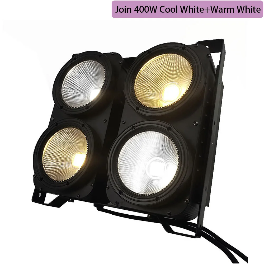 Join 400W Cool Warm 1 шт. 200 Вт COB Stgae светильник 4x100 Вт Led Blinder 100 Вт RGBWA UV 6в1/5в1/4в1/Холодный теплый белый DJ Par Точечный светильник для баров и театров - Цвет: Join 400W Cool Warm