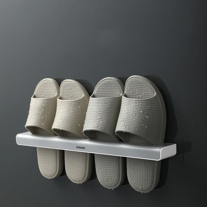

Новый держатель для тапочек настенные полки Бесплатная пробивая дверная полка Водонепроницаемая вешалка для полотенец аксессуары для ван...