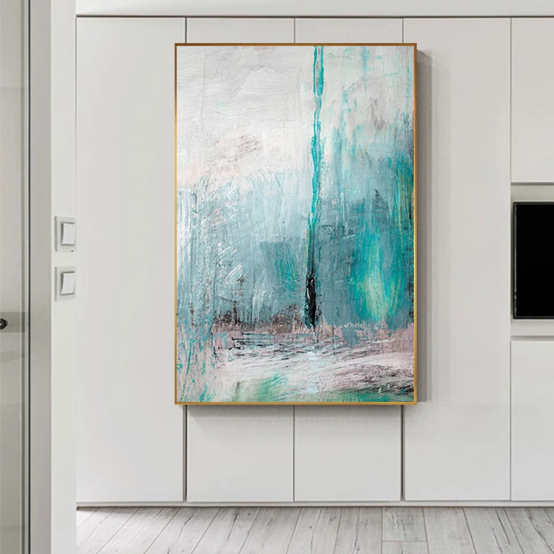 Абстрактный знаменитый Dreamly зеленый цвет граффити холст фотообои современное