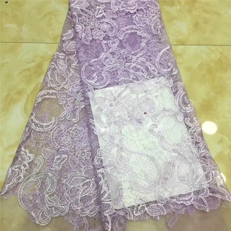

Pure White Sequins Milk Silk Lace Nigerian Lace Wedding Garment African Lace Fabric High Quality French Tulle Lace Fabric
