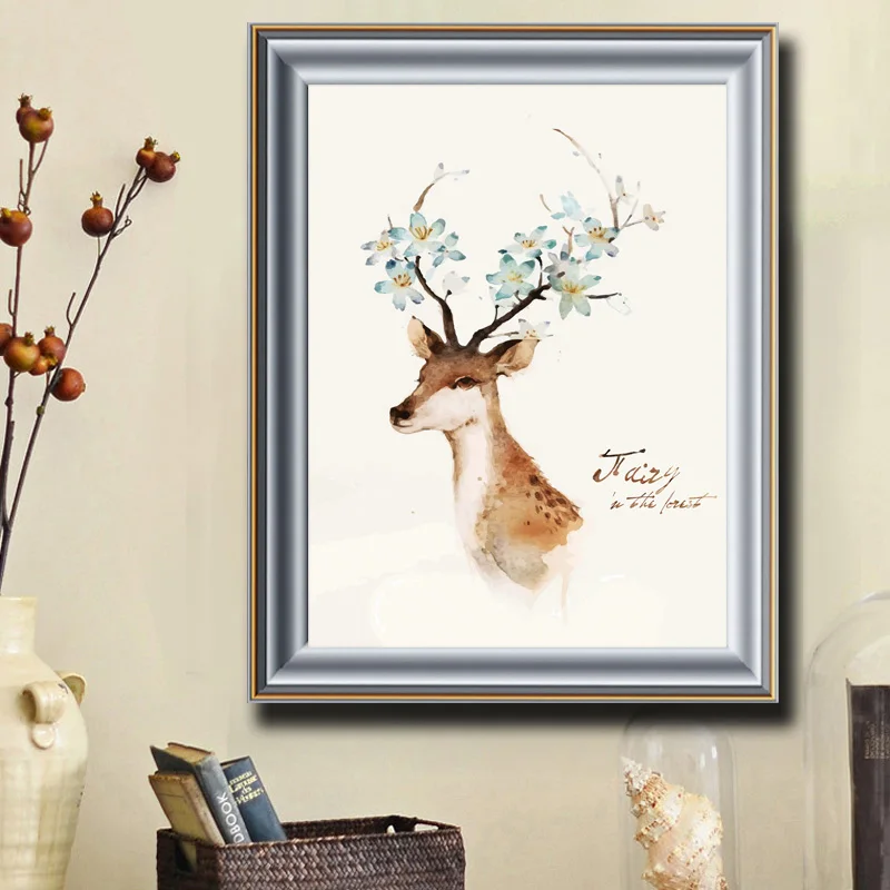 Lucky deer 8 Животное Рождественский олень Новое поступление Сделай Сам кристалл полная дрель квадратная 5D алмазная живопись 3d Набор для вышивки крестиком Мозаика круглые стразы - Цвет: Lucky deer 8