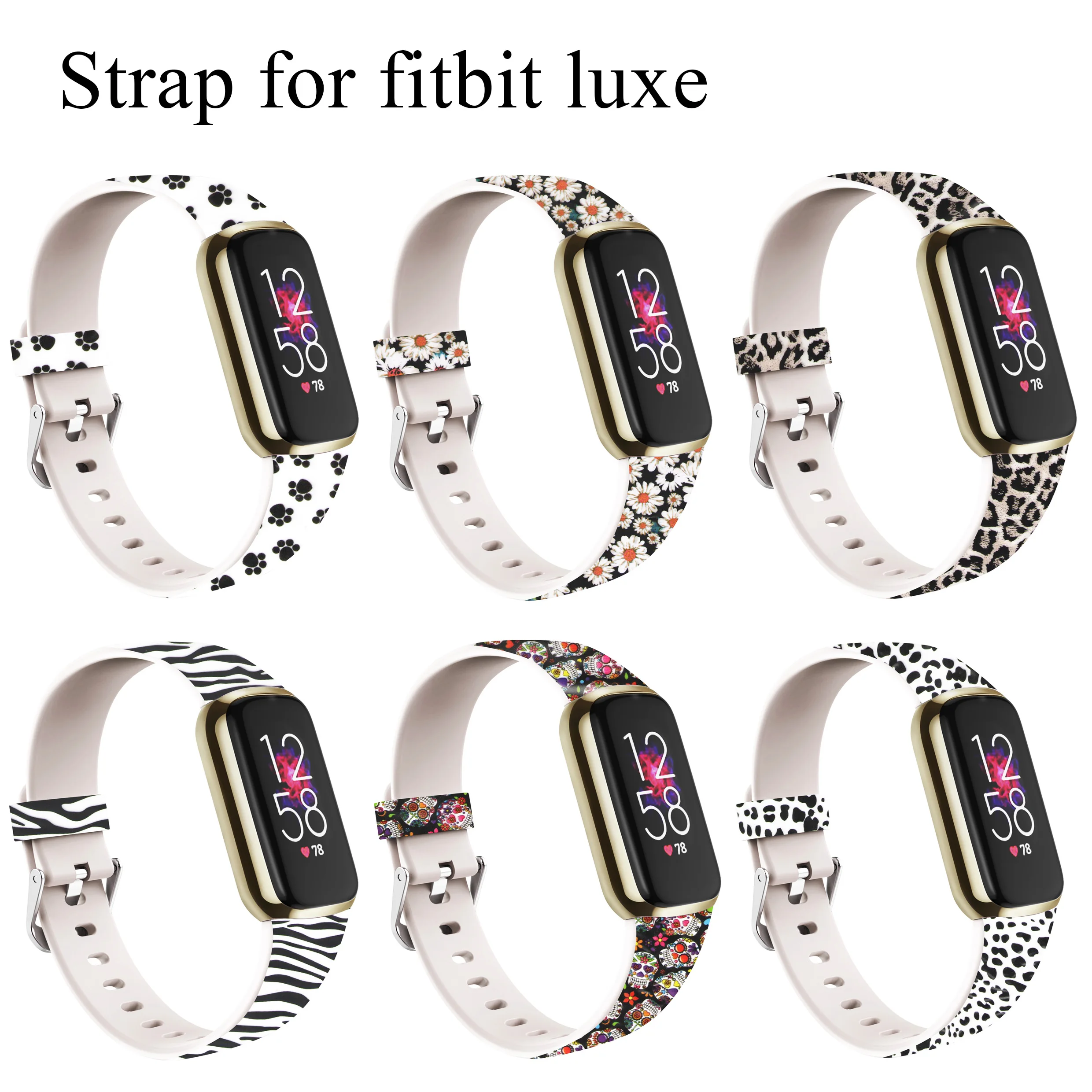 

Smart Wristband For Fitbit Luxe Wrist Strap Band Silicone Sports Replacement Loop For Fitbit Luxe Bracelet Watchbands Correa