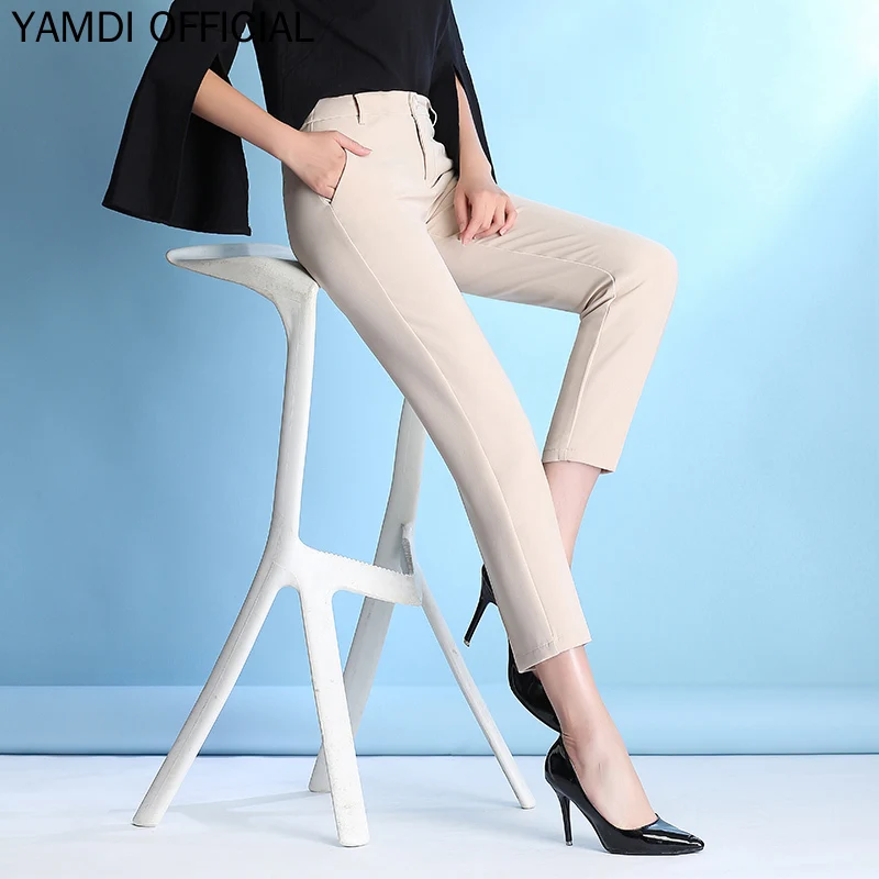 YAMDI корейские однотонные шаровары Летние Осенние повседневные свободные с