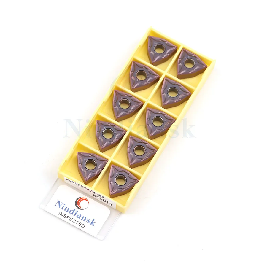 

For stainless steel ,WNMG080404-MA NK9018 WNMG080408-MA NK9018 high quality carbide inserts CNC lathe turning tool, 10PCS