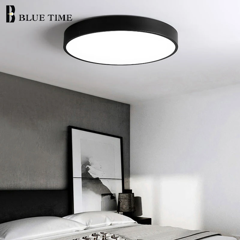 

Simple Design Black&White Classic Ceiling Light Bedroom Living Dining Room Study Kitchen Lamp Indoor LED Nordic Fixture Lighting