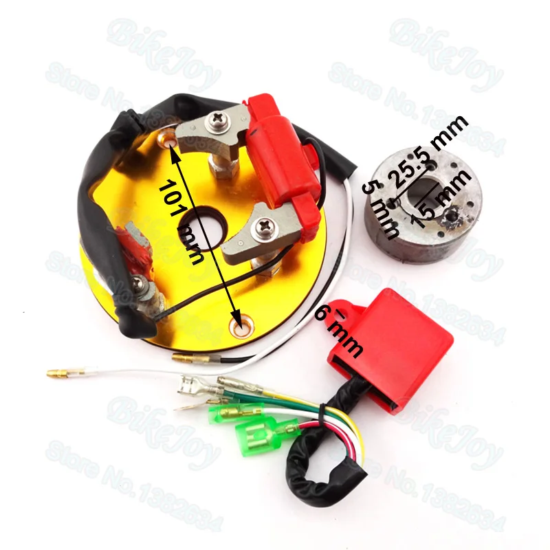 Золотой гоночный Магнитный статор ротор зажигания CDI Коробка для китайского Lifan YX