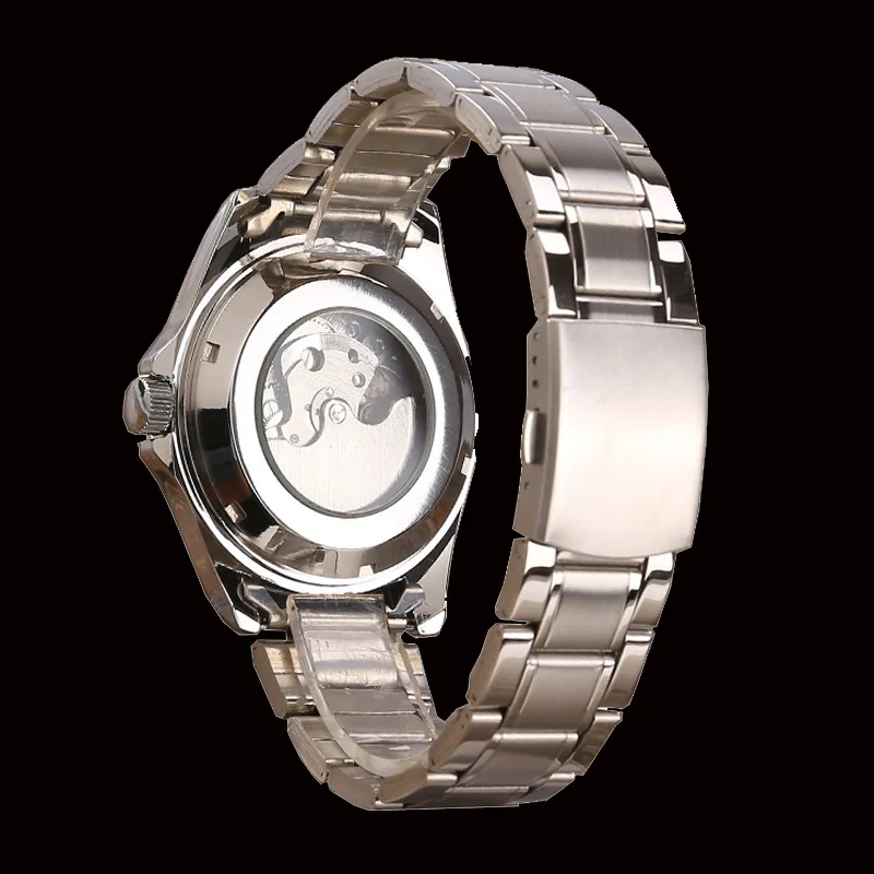 

Men's Tourbillon Automatic Mechanical Wrist Watch Breitling-Business Waterproof Stainless Steel Moon Phase Wristwatches