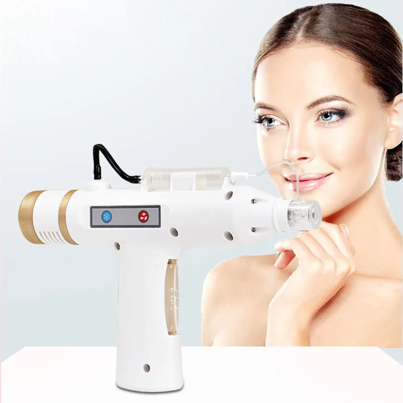 Portable Mesogun Nano Microneedle Mesotherapy Gun Nano Crystal Injector Home Use Anti-aging Device With Red/Blue/Purple Light