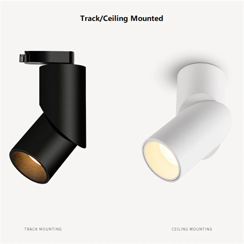 Складной поворотный потолочный светильник Точечный для подсветки монтируемый