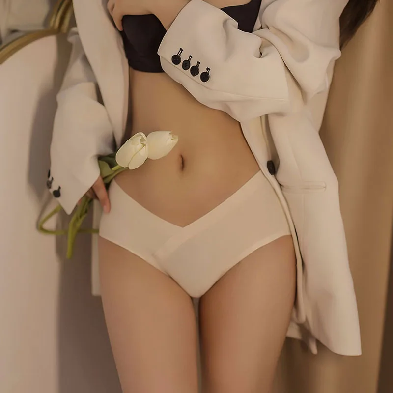 3 шт. бесшовные хлопковые трусы для беременных с заниженной талией | Женская