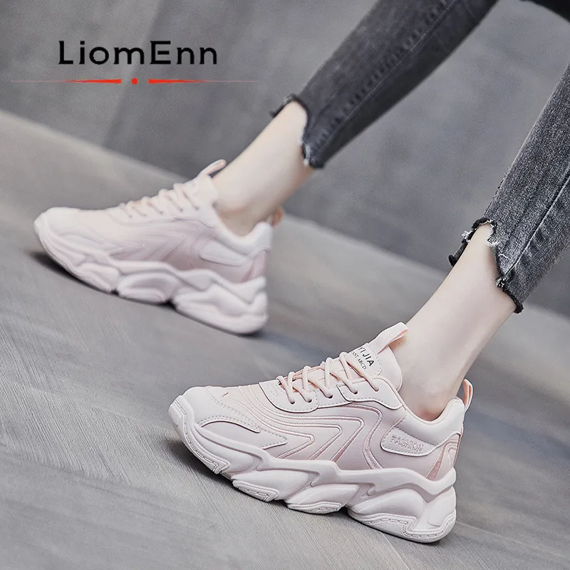 

Women's Chunky Sneakers 2021 New Platform Black Pink White Sneakers Women Shoes Vulcanized Sport shoes zapatos chaussure femme