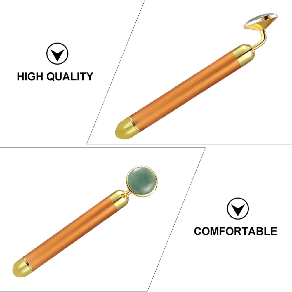 

1Pc Facial Stick Electric Massager Massaging Tool (Golden)
