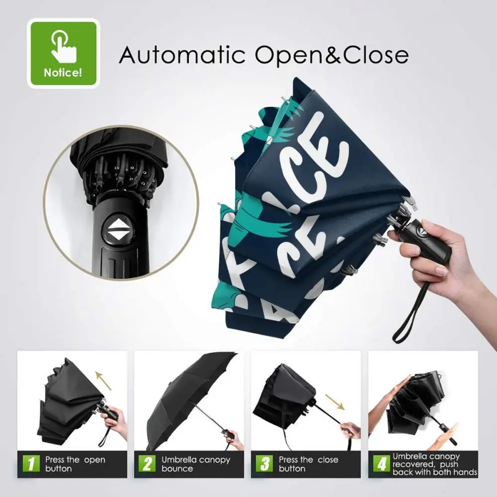 Comprare Ombrello Automatico Pieghevole Resistente Al Vento Donna Auto Simpatico Dinosauro Ombrelli Antivento Pioggia Per Uomo Ombrellone