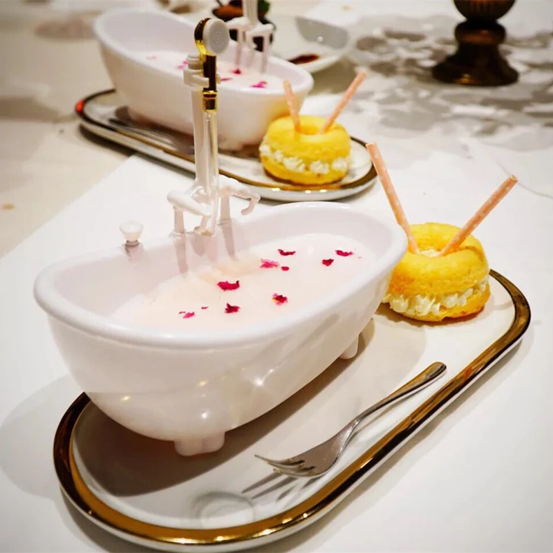 Креативная Коктейльная чашка для мини ванны молочный коктейль холодный напиток