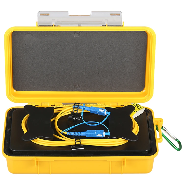 Good Quality 500M 1KM 2KM SC/UPC SM Fiber optic OTDR launch cable box