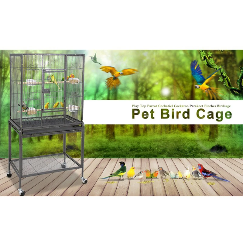 

97x60x130CM Sunshade Bird Cage Cover Breathable Dustproof Bird Parrot Nests Cover Light Proof Cage Cover Bird Supplies