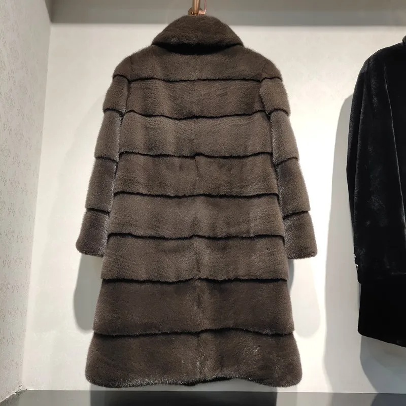 Parka Clothes 2020 Mink Real Fur Korean Winter Coat Women Leather Jacket Manteau Femme 1599 YY2278