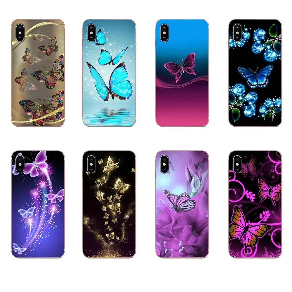 Для Sony Xperia Z Z1 Z2 Z3 Z4 Z5 compact Mini M2 M4 M5 T3 E3 E5 XA XA1 XZ Premium Soft Luxury Beautiful Butterfly Fairy|Бамперы| |