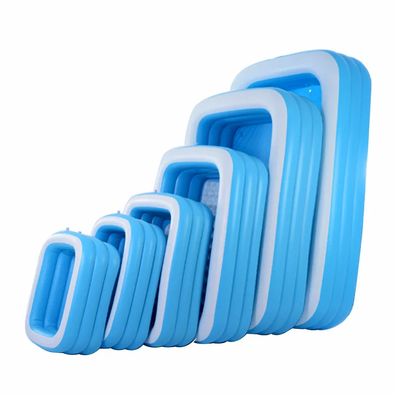 

Home Use Swimming Pool 10/7/5ft 150cm/210cm/305cm Inflatable Large Swimming Pool 3 Layers Outdoor Indoor Baby Kids Bathing Tub