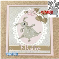 yjmbb 2021 new cute animal bunny metal cutting mould scrapbook album paper diy card craft embossing die cutting