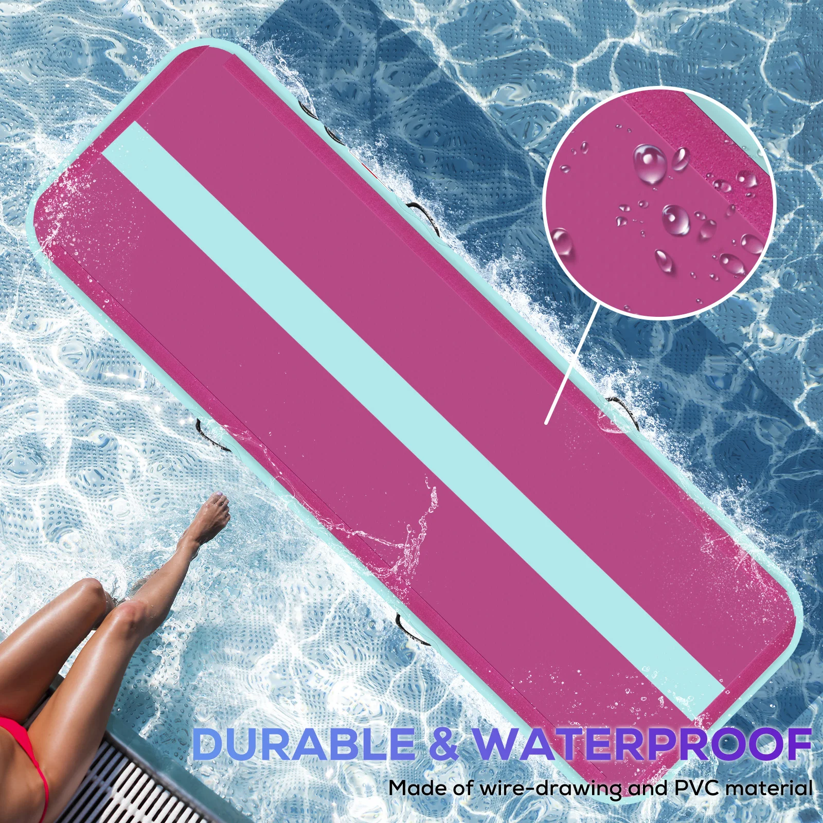 

Furgle 2020 Upgrade Airtrack 7 Days Delivery Gym Tumble Airtrack Inflatable Air Track Gymnastics Air Floor Mattress Yoga Mat