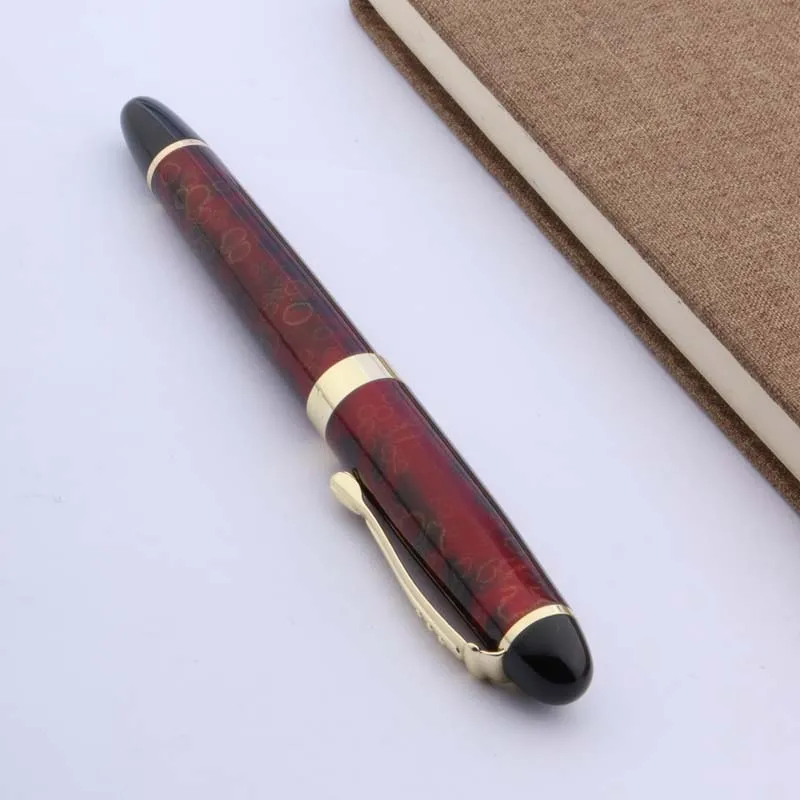 JINHAO X450 подарок Новая тонкая красная льдовая перьевая ручка со средним