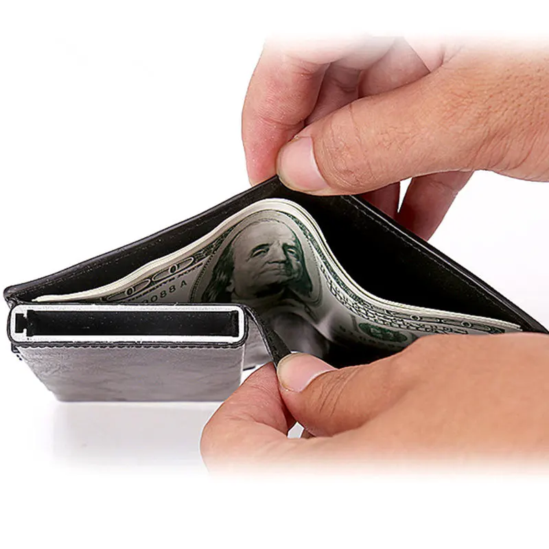 Мужской женский металлический кошелек для карт визитная карточка посылка