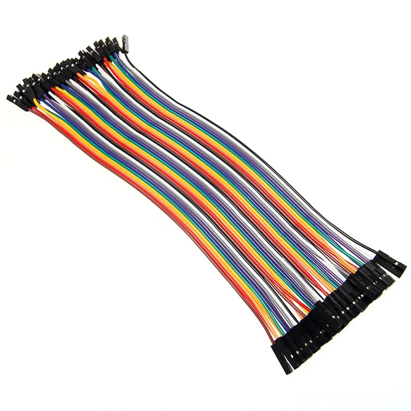 Dupont Line AWG26 40PIN 20 см штекер-штекер + и гнездо-гнездо перемычка провод кабель для