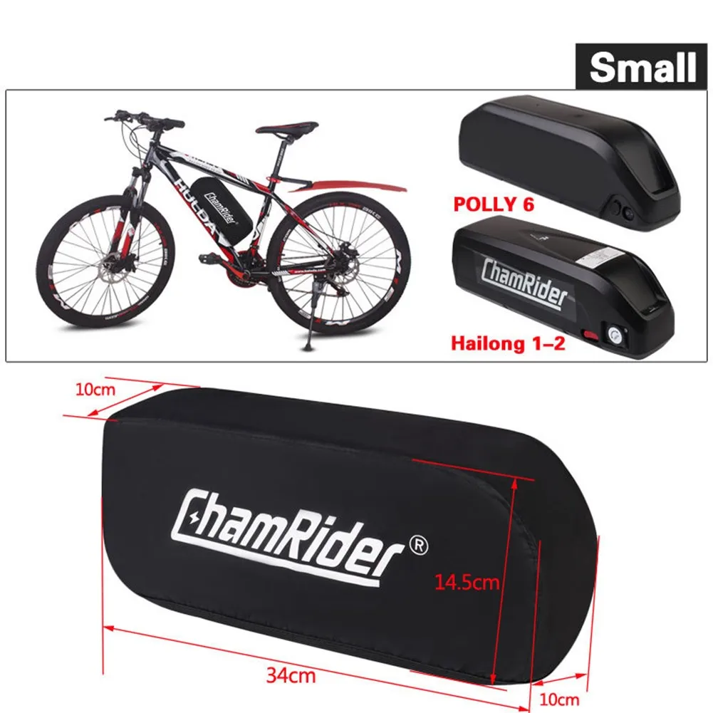 

Frame Battery Bag Hailong Battery Protected Cover For EBike Waterproof Dustproof Anti-mud Cover Lithium EBike Batteries 2 Sizes