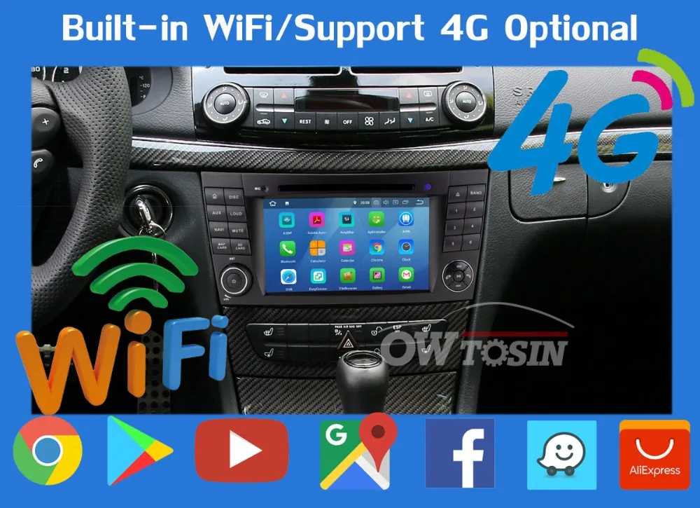5 USB порт Android 9,0 PX6/Восьмиядерный 4 Гб ram автомобильный dvd-плеер для Mercedes Benz W211 W463 W219 W209 E G CLK CLS класс Автомагнитола