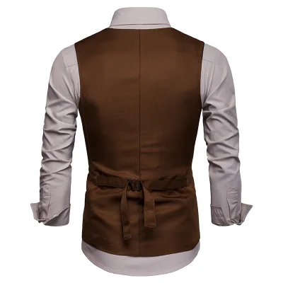 

Men's Suit Vest Spring New European Style Fashion Men's Casual Suit Vest Single Breasted Vest 079