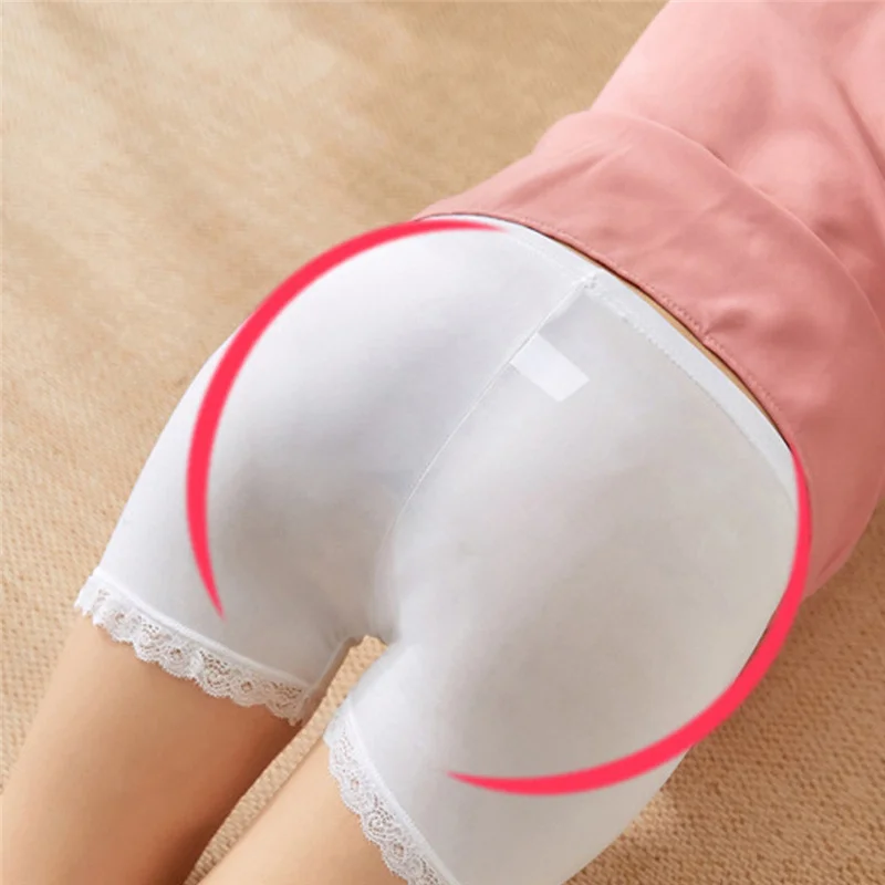 Women Plus Big Size Safety Pants Soft And Comfortable nylon Cotton Material Boxer Shorts With Lace Panties 2020 New | Женская одежда